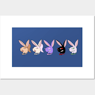 Cartoon Bunnies Posters and Art